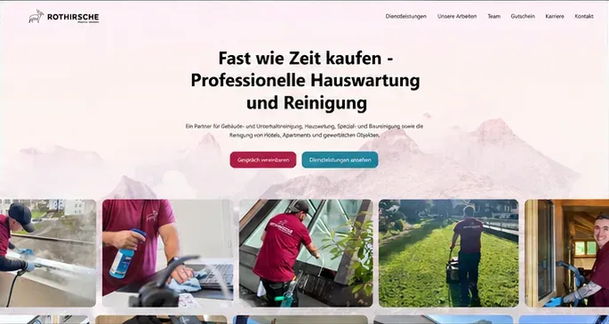 Webseite von Rothirsche
